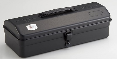 TOYO Camber-top Toolbox Y-350 Black - Click Image to Close